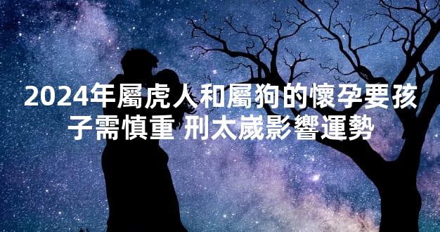 2024年屬虎人和屬狗的懷孕要孩子需慎重 刑太嵗影響運勢